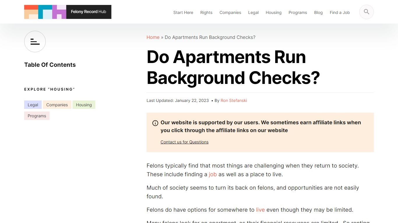 Do Apartments Run Background Checks? | Felony Record Hub